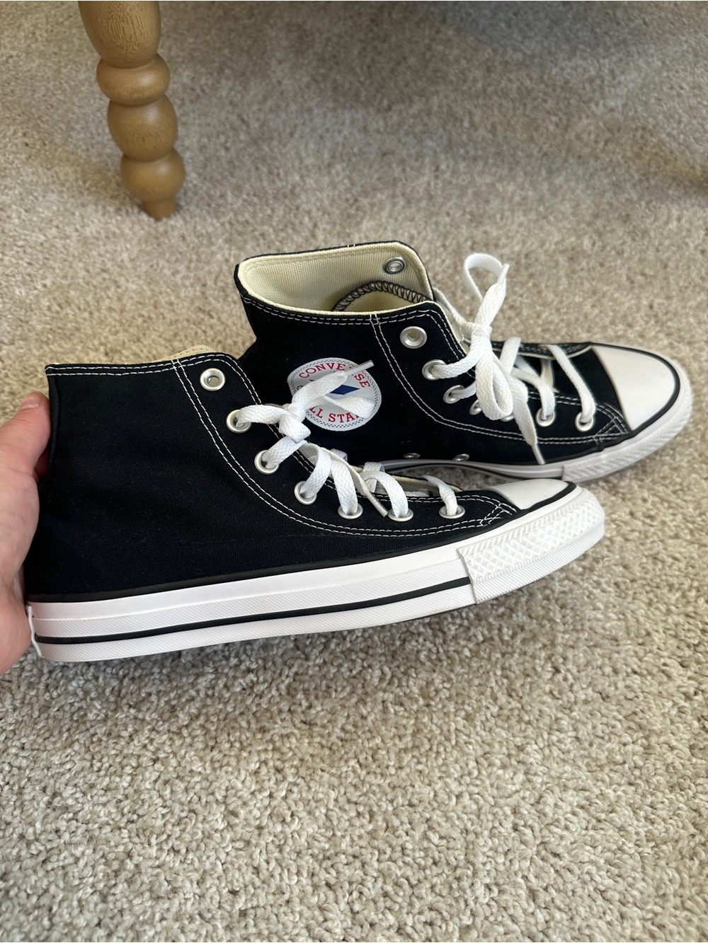 Converse Chuck Taylor All Star
High Top Black/White
Sneakers Women's 8 Men's 6 - Picture 12 of 12